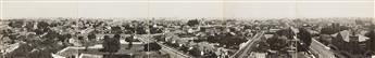HOWARD C. TIBBITS (1863-1937) A selection of 3 Northern and Central California aerial panoramic views. Circa 1920s.